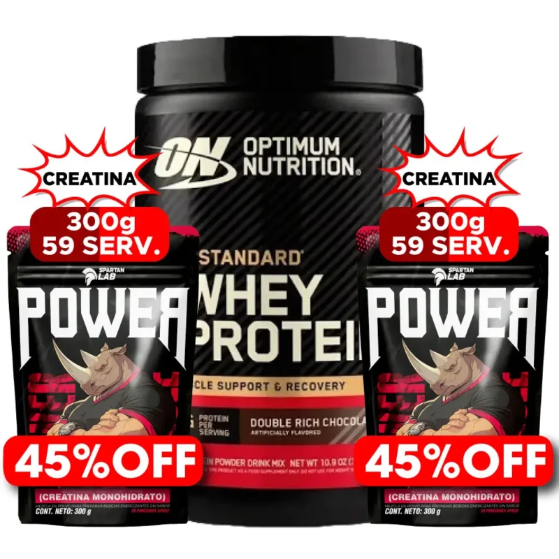 Gold Standard 10 Serv + 2 und Creatina Power 300 g