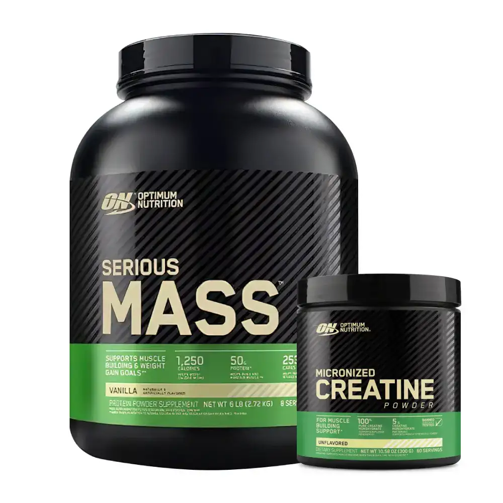 Serious Mass 6 lb + Creatina Optimum 60 serv